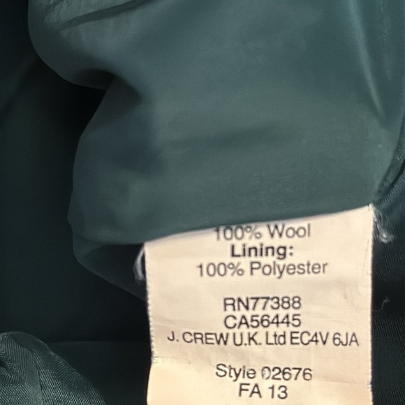 J. Crew Green 2 Pencil® Skirt in Double-Serge Wool Size 6 - Picture 14 of 14